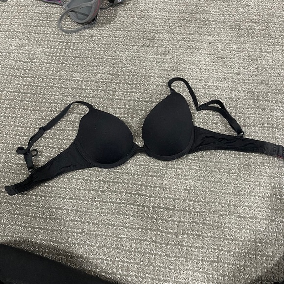 PINK Victoria's Secret Other - Pink VS black push up bra 32A